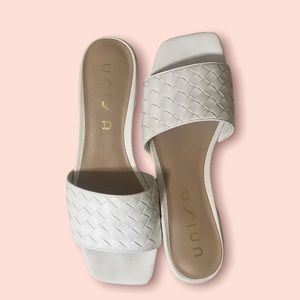 White Unisa Chunky Sandals